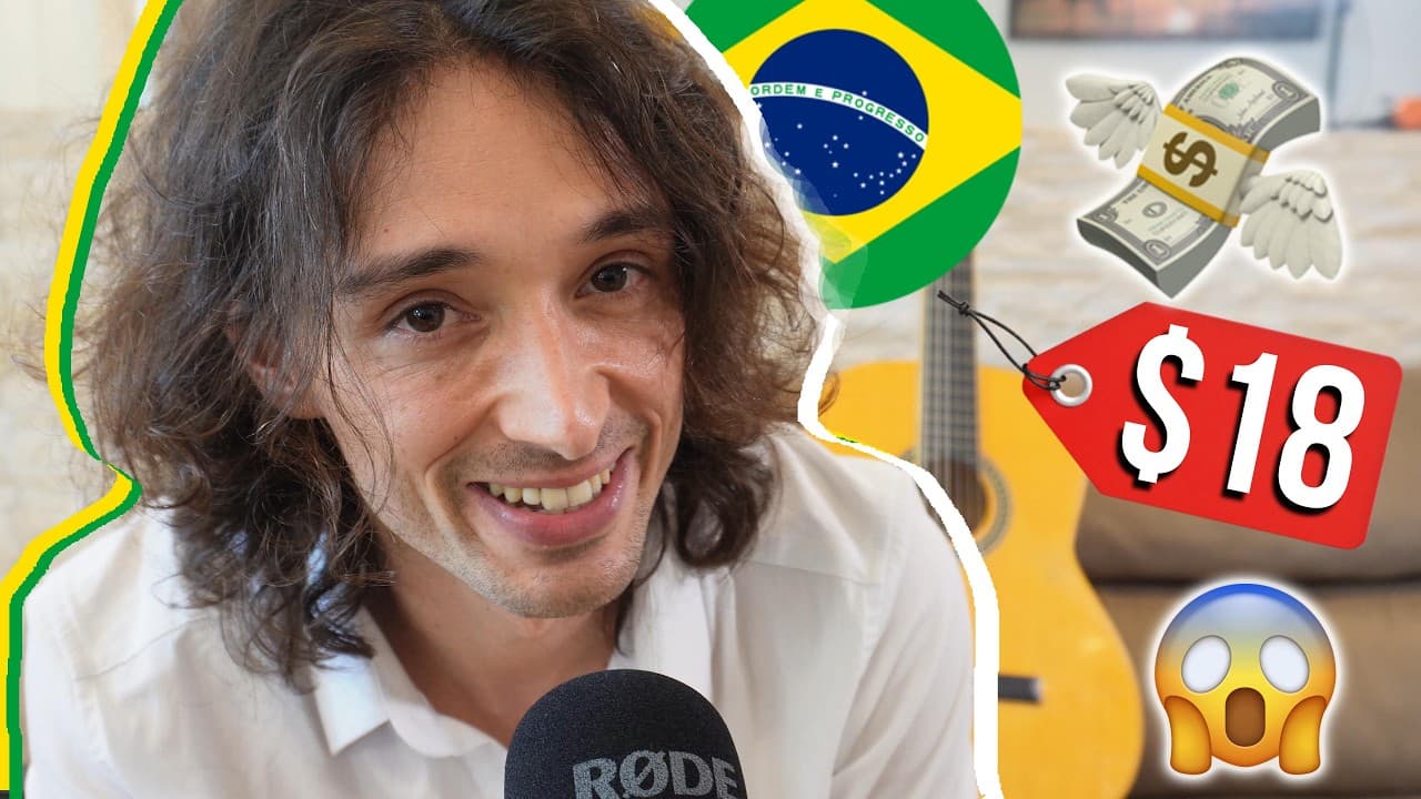 comprei um violão por 18 dólares no WhatsApp