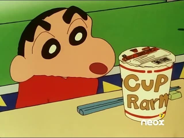 Shin Chan  ¡Eh, que ultra héroe se presenta en el restaurante!