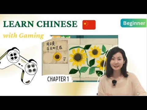 Beginner Chinese🎮 Behind the Frame #1 - Comprehensible Input