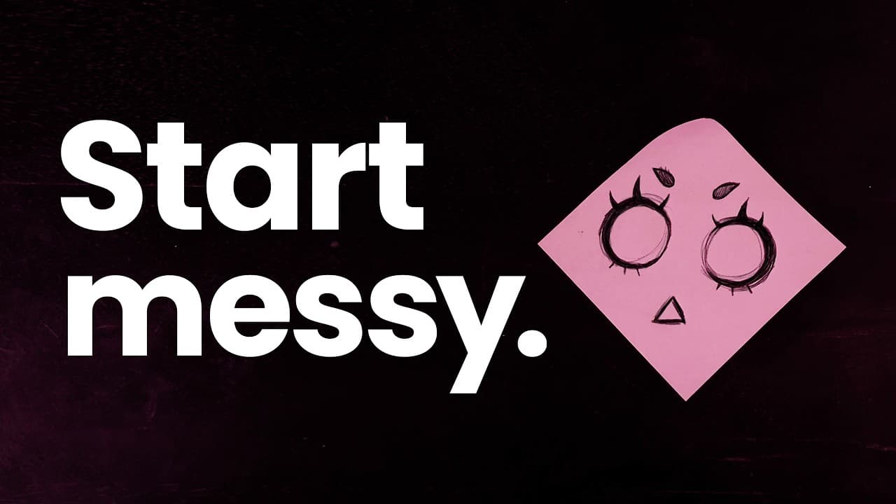 Create something BEFORE you're ready