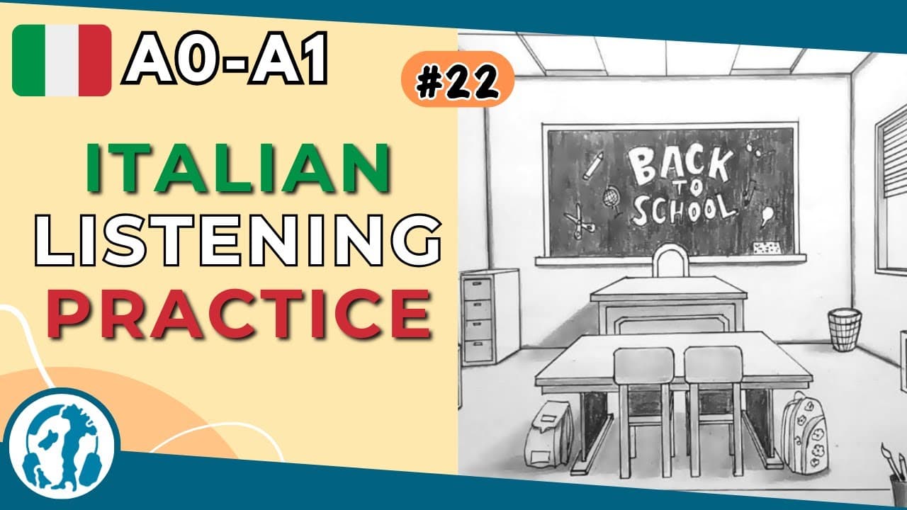 👩🏻‍🏫 #22 | Classroom and prepositions (Italian for absolute beginners)