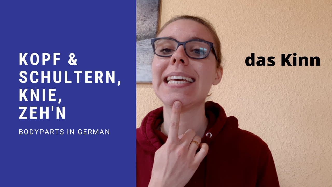 "Head and shoulders..." in German - Learn the bodyparts - comprehensible input