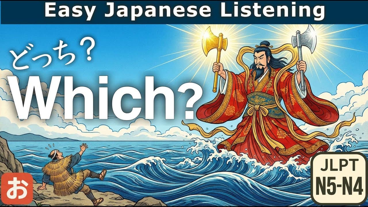 Are You Honest? "The Golden Axe" | Easy Japanese Listening 【JLPT N5-N4】