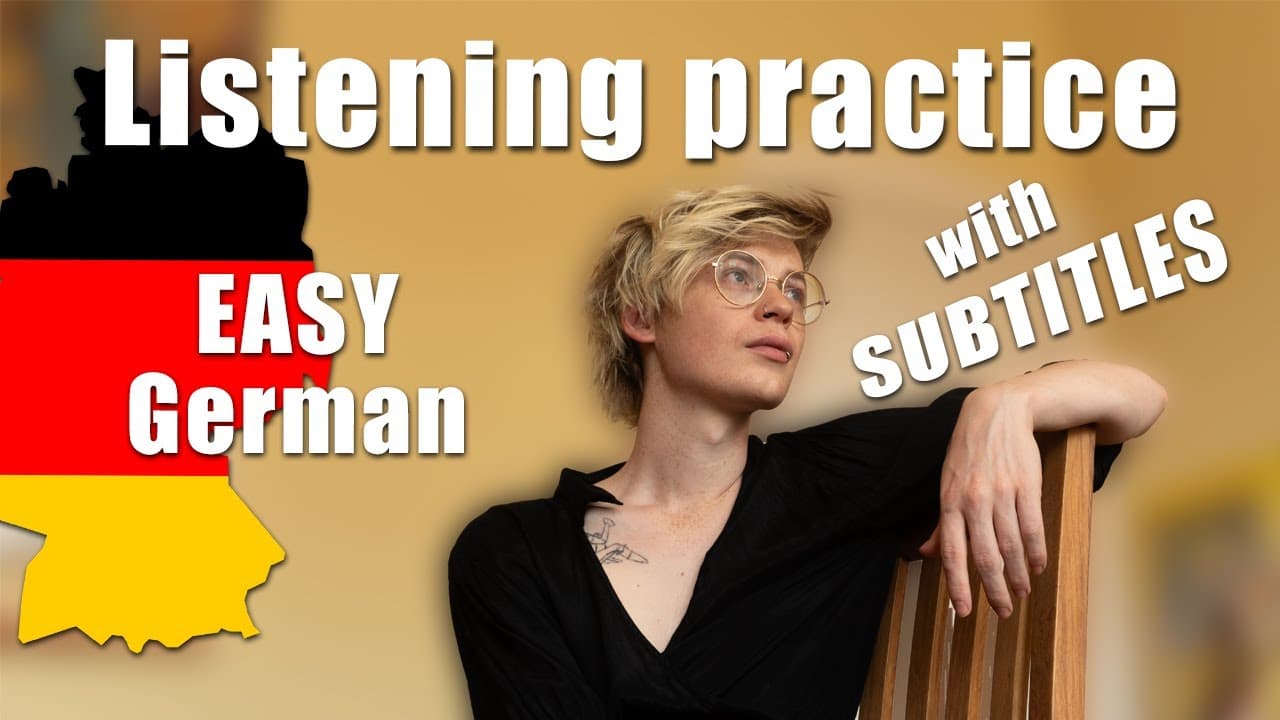 BEGINNER A1 real-life context German listening practice / Kurzgeschichte auf Deutsch für Anfänger