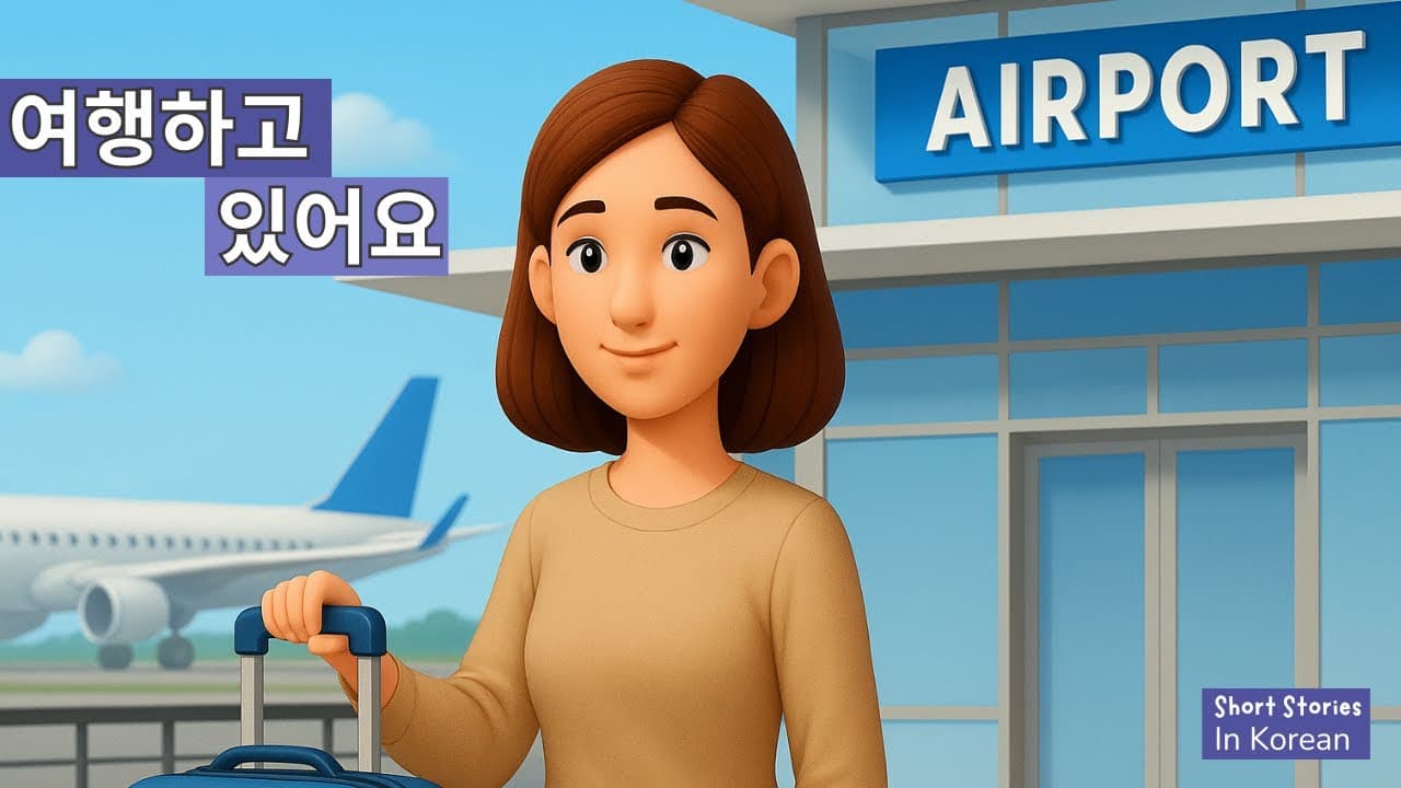 Learn Korean: I'm traveling | Short Stories In Korean #6