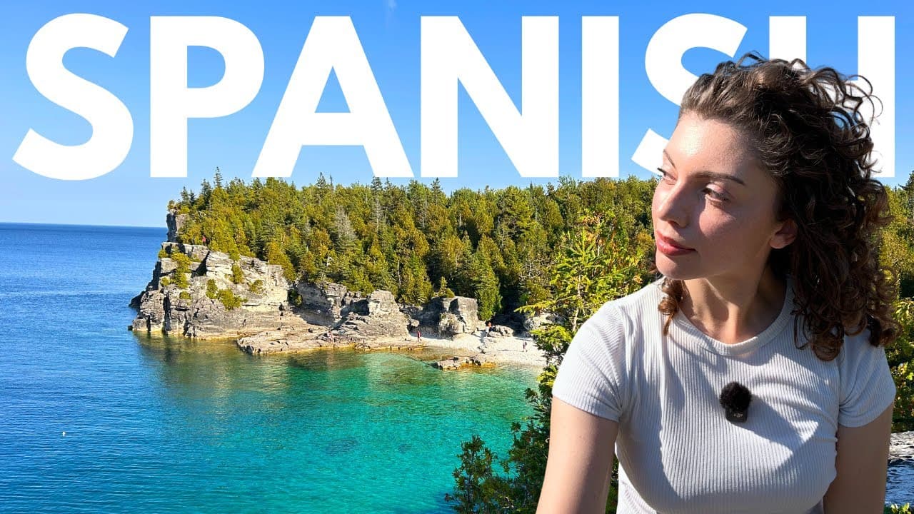 Beginners SPANISH at this HIDDEN paradise | Comprehensible Input