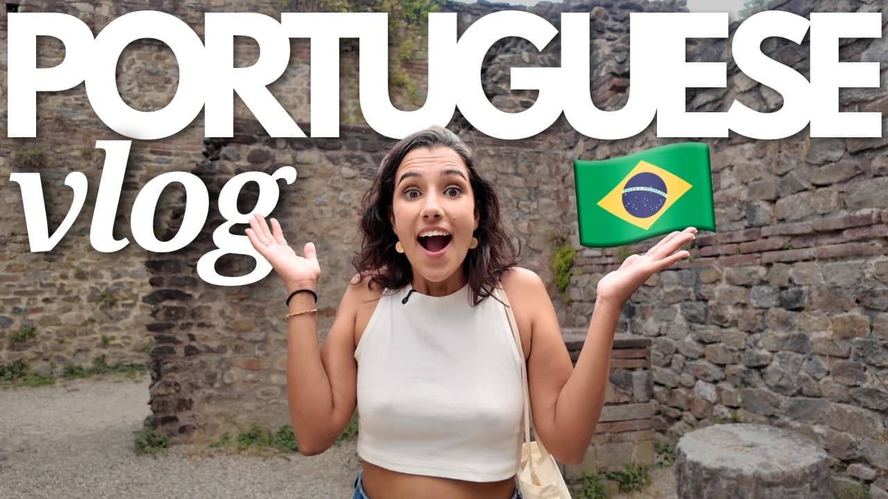 Learn BRAZILIAN Portuguese with this vlog! 🇧🇷 (w/ subtitles!)