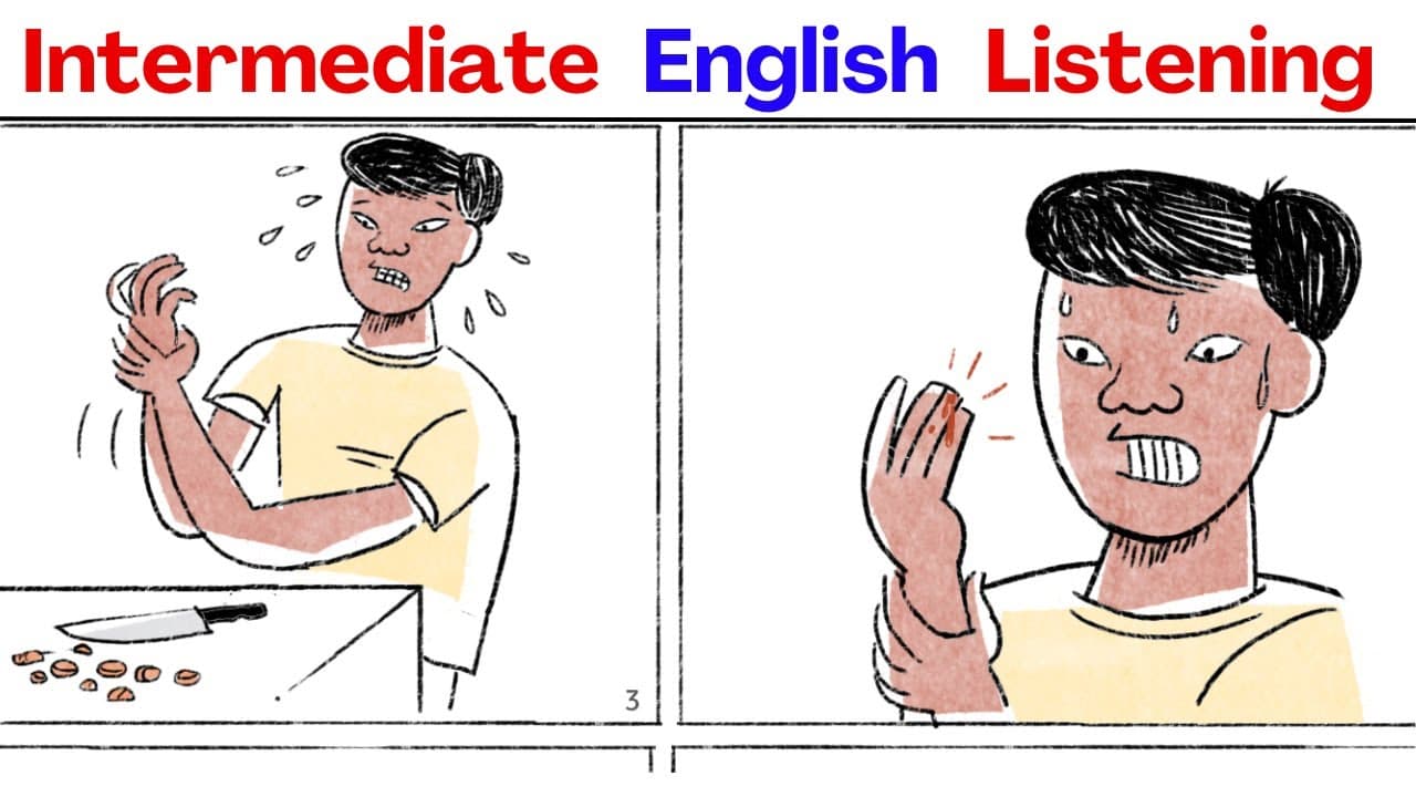 Learn English Vocabulary - A Cut Finger! (Comprehensible Input) B1