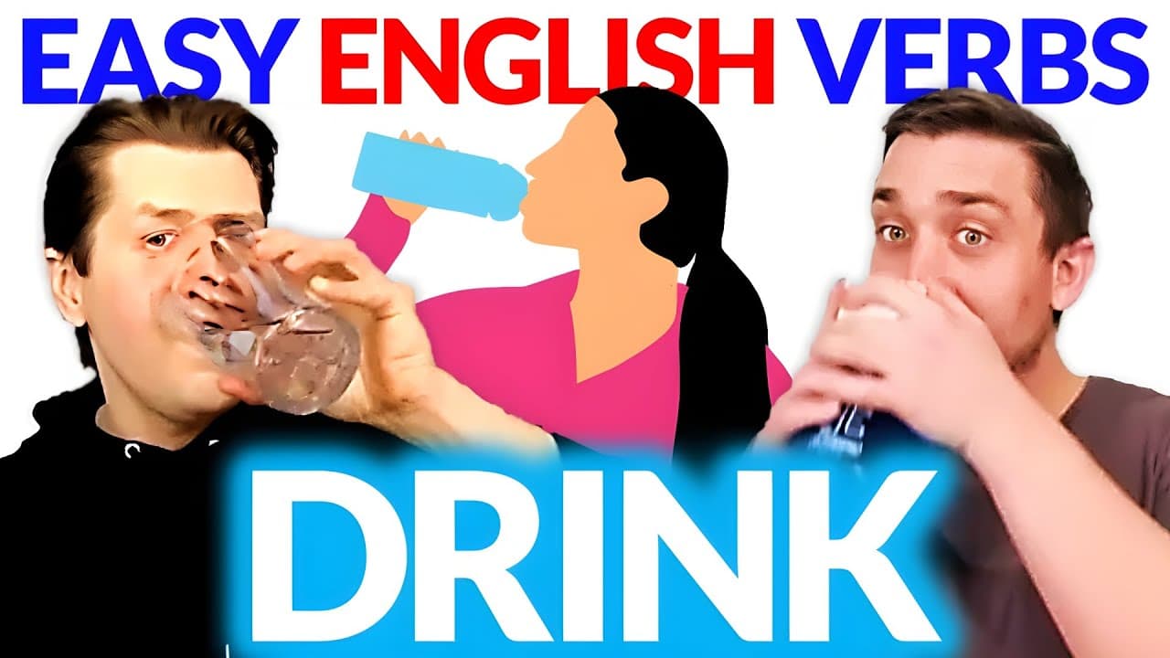 DRINK 🥛☕🥤 Learn English Verbs | English Comprehensible Input Easy Beginner Lesson