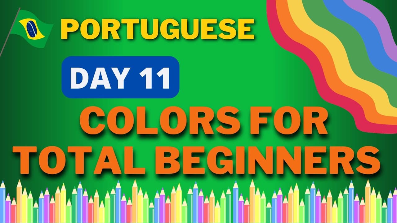 Learn the colors in brazilian Portuguese!