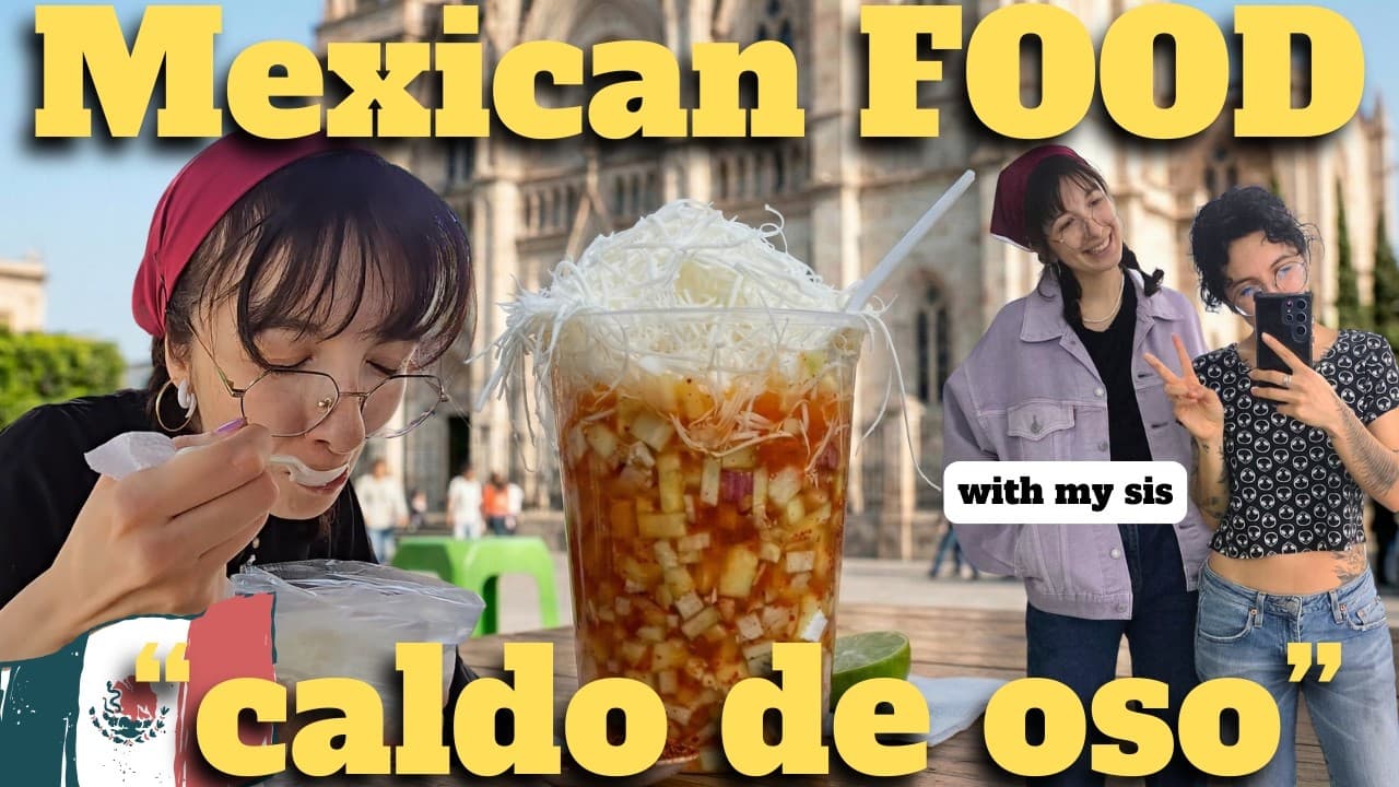 Eating "BEAR BROTH" in Mexico?! 🐻🇲🇽 (Street Food Vlog & Spanish Practice)