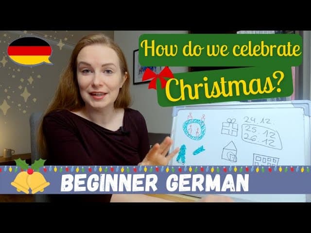 How we celebrate Christmas in Germany - 8 Christmas Traditions│Beginner German