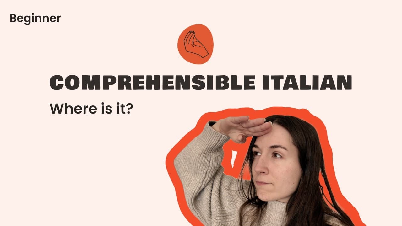 Learn Italian Naturally — Where is the yellow ball? — Comprehensible Italian (Beginner Level)