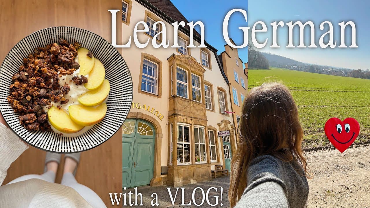 (with sub) Learn German with a VLOG! Ep. 12 / Osnabrück, enjoying nature, making granola 🌰