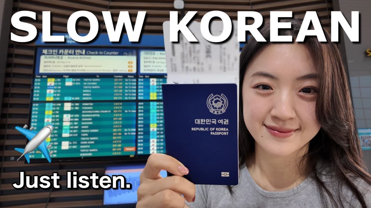If You’re a BEGINNER, WATCH THIS! | Comprehensible Korean Input at the Airport ✈️