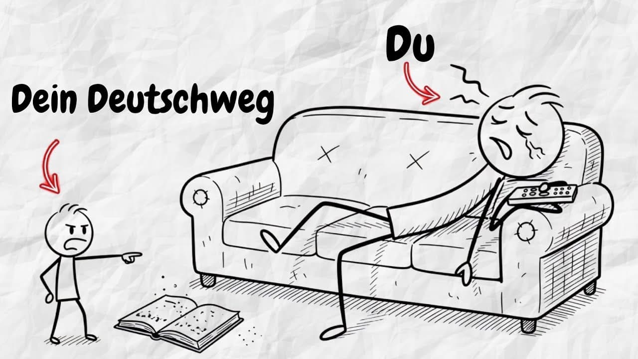 Wenn du Deutsch lernen willst, aber zu faul bist, dann sieh dir dieses Video an...
