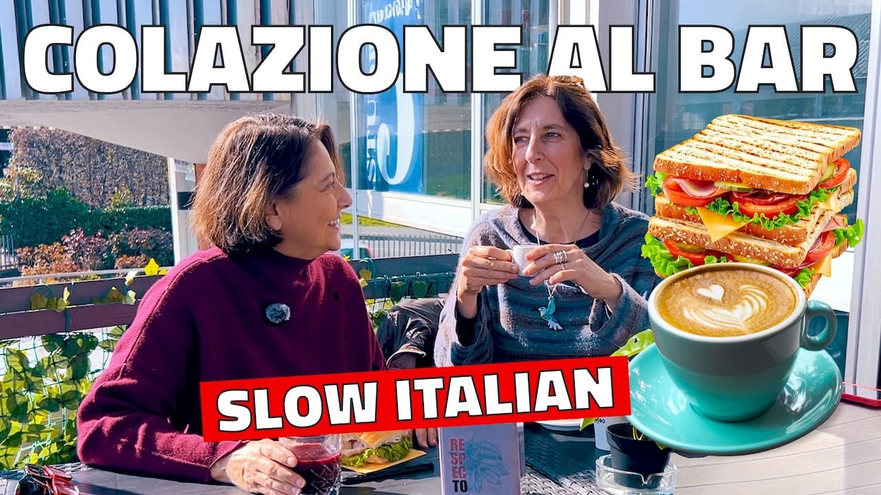 Italiano Parlato Lento 🇮🇹 Colazione al bar | Slow Italian Conversation #italiano