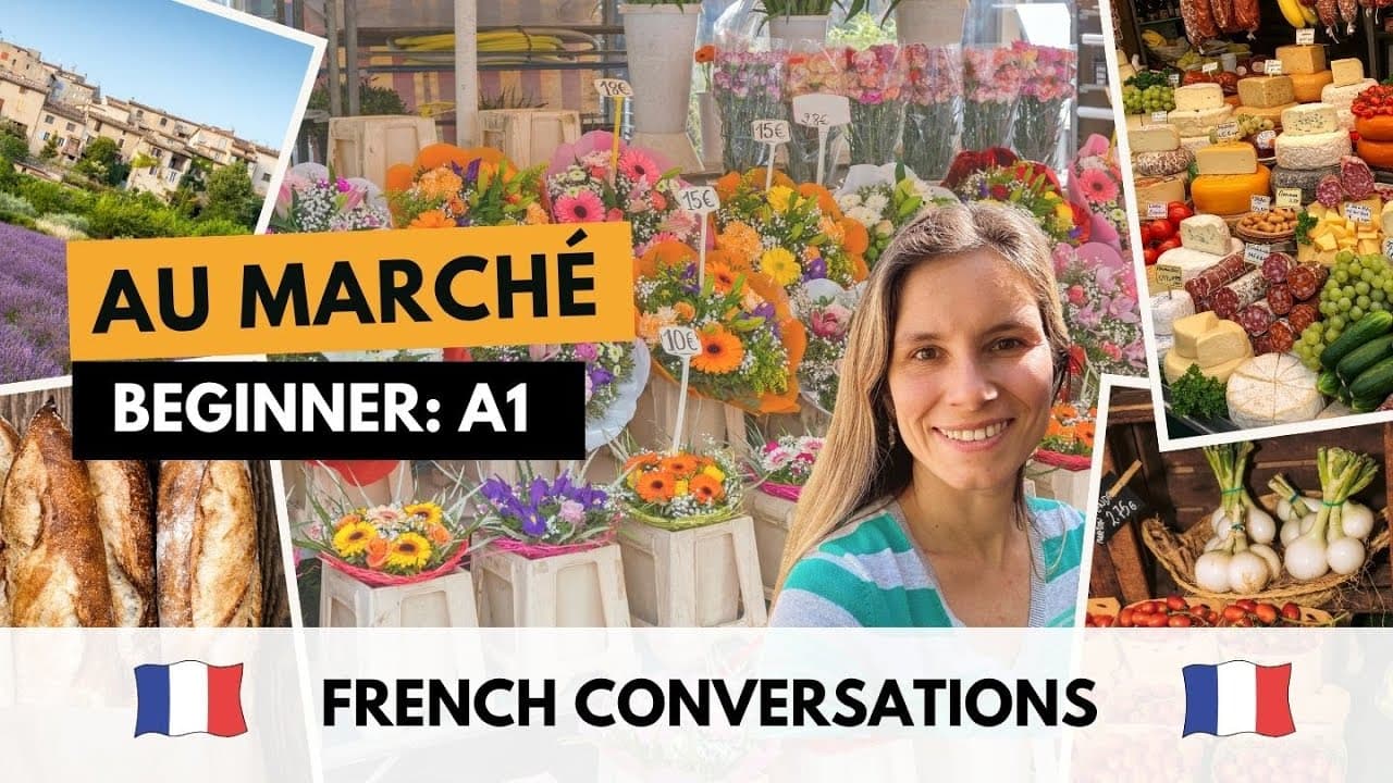 Going to the market: a French dialogue to improve your listening and speaking skills 🇫🇷
