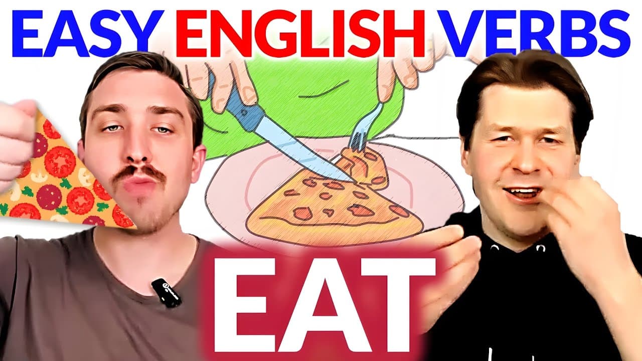 EAT 🍴 Easy English Verbs | Beginner English Comprehensible Input Lesson | Learn English Naturally