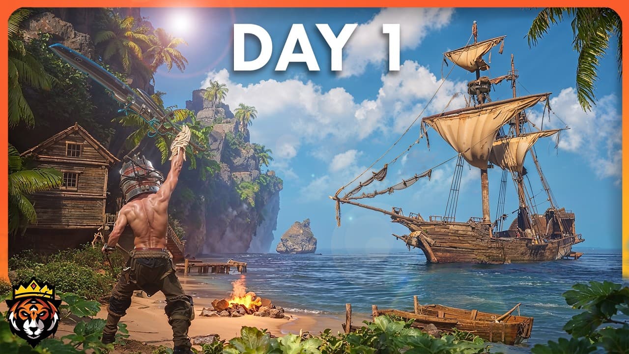 DAY 1 in the NEW Most Addicting Pirate Survival Game...