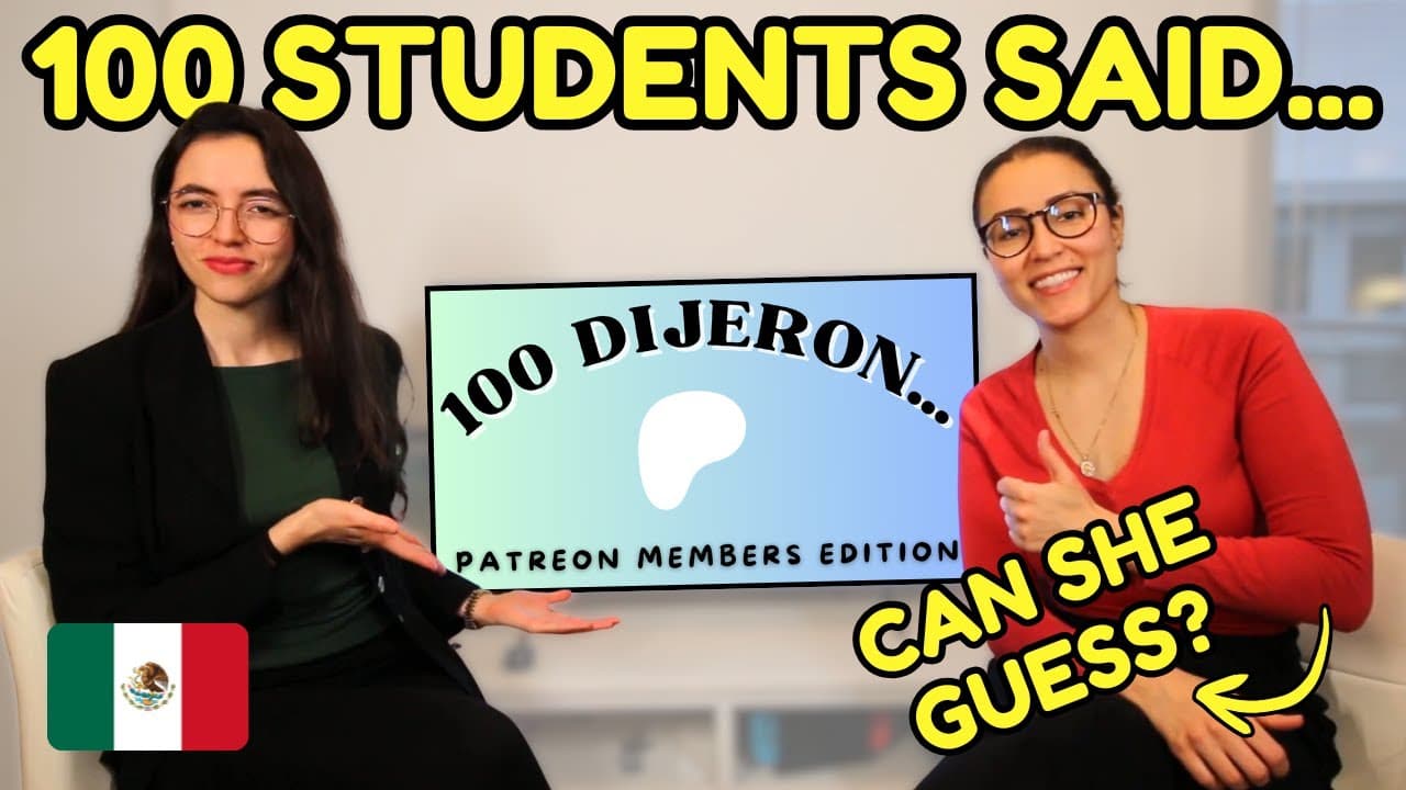 100 Spanish Students Said... Can She Guess It? | Spanish Family Feud