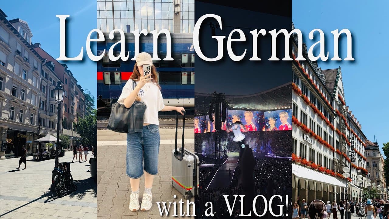 (with sub) Learn German with a VLOG! Munich diaries  🥨  Exploring the city, BTS concert
