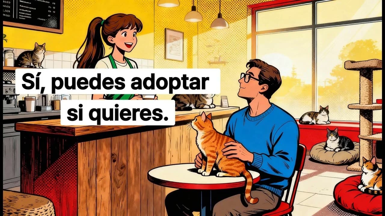 Real-Life Spanish Dialogues: University Tour, Cat Cafe & Secret Bars