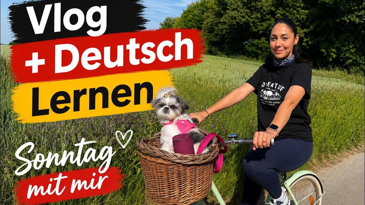 Vlog + Deutsch Lernen- ein entspannter Sonntag in Deutschland ☀️ #deutsch #deutschlernen #german 