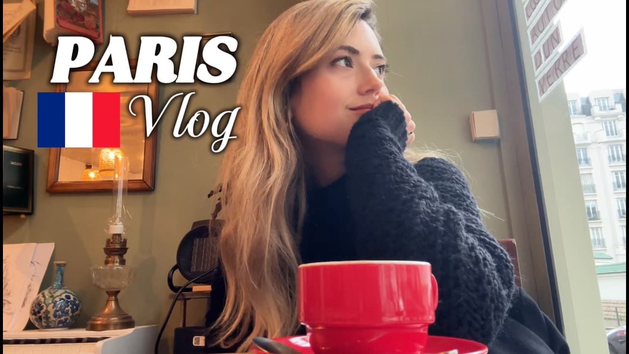 3 days in Paris 🇫🇷 | French vlog with subtitles – cozy cafés, rainy vibes & day trips