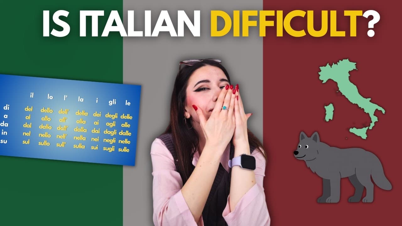 L'italiano è una lingua DIFFICILE?