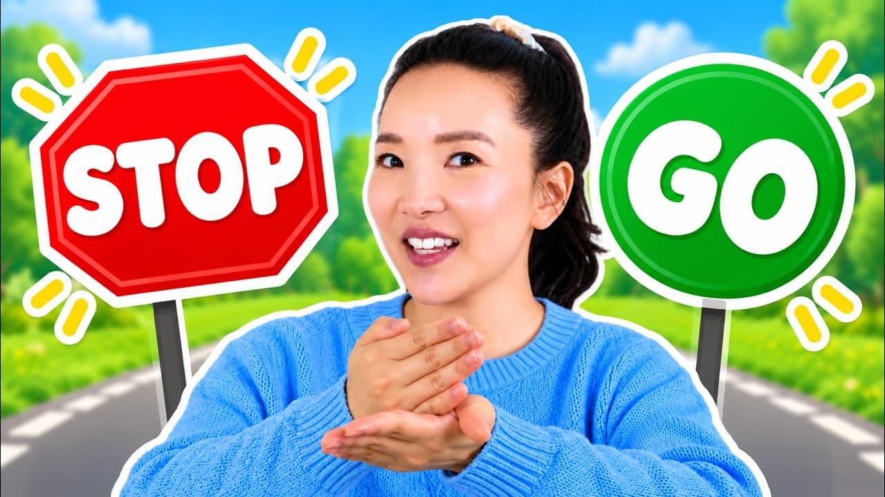 Learn Go and Stop with Bo | Sign Language for Kids | Toddler Learning