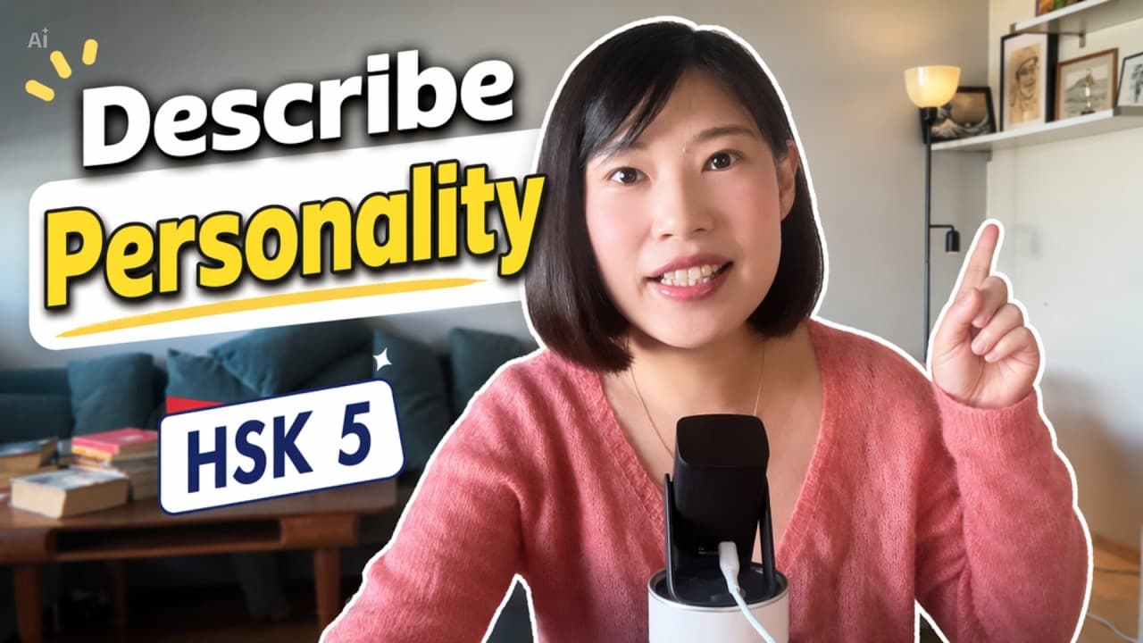 HSK 5 Chinese listening Describe 3 people in my life/ Comprehensible Input