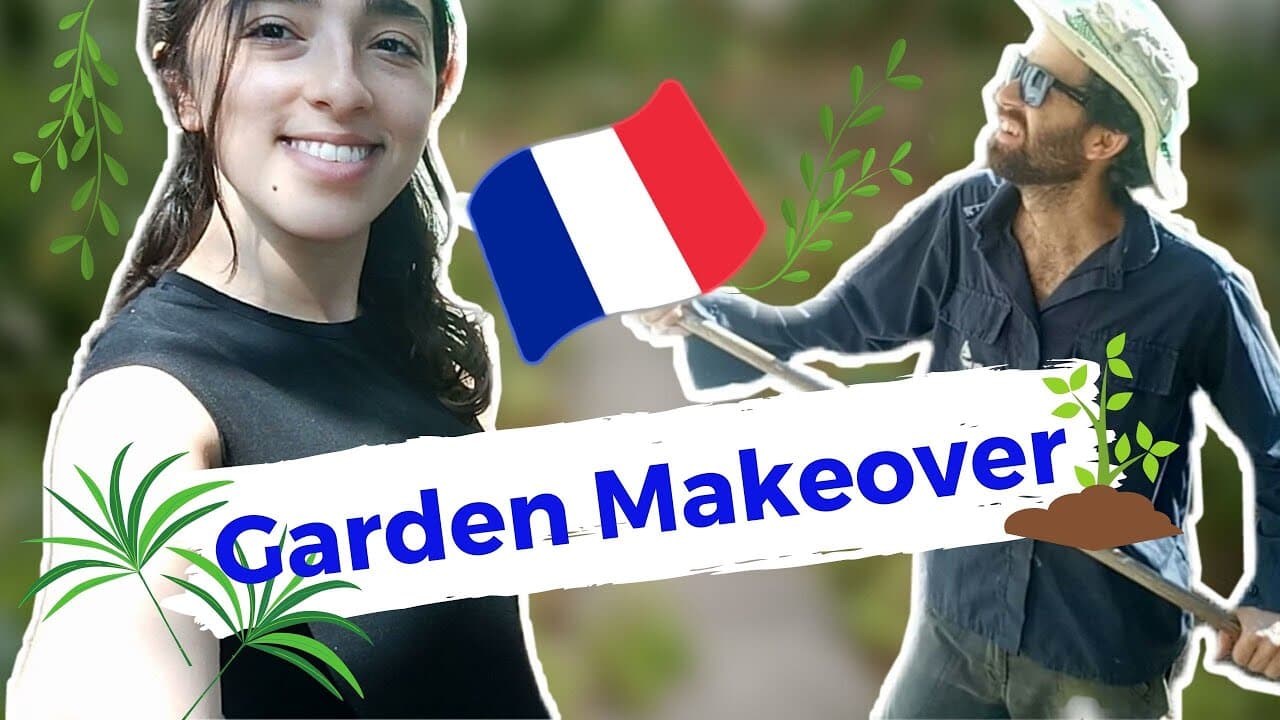 GARDEN WITH US... In FRENCH! 🇫🇷 French vlog for French learners! In French with FR & EN subtitles
