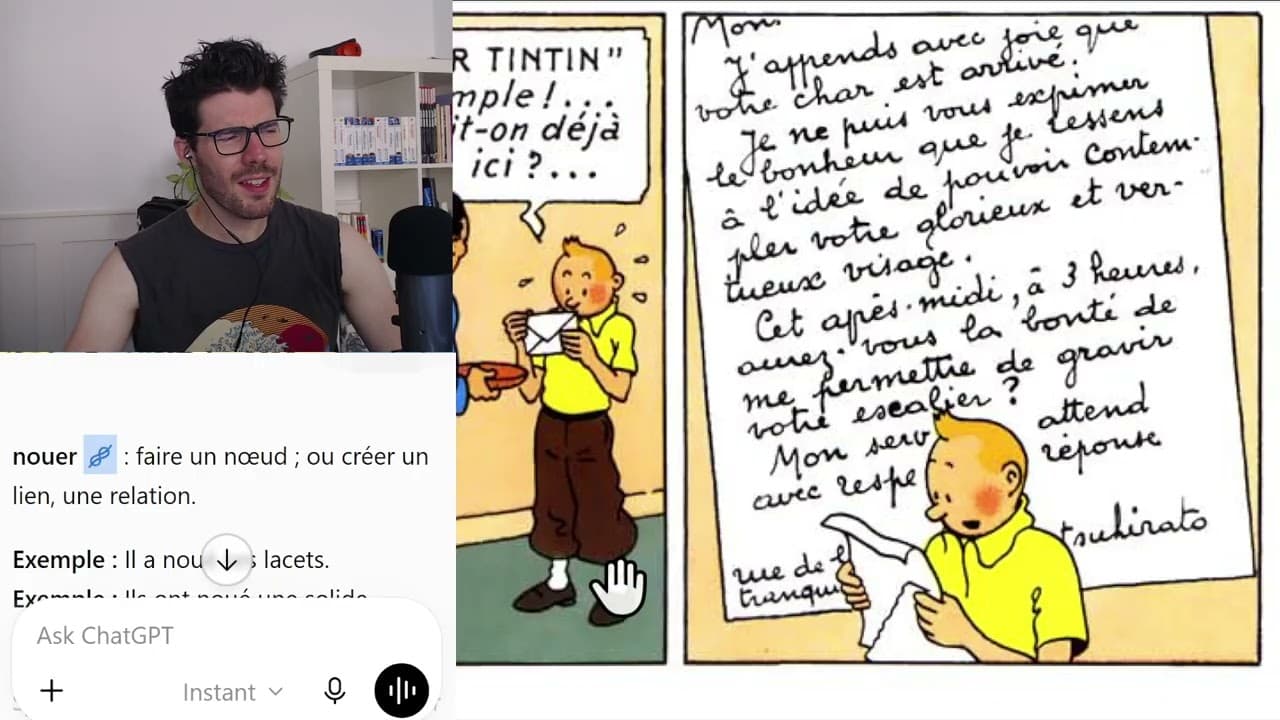 Learn French with Tintin | Le Lotus Bleu #6