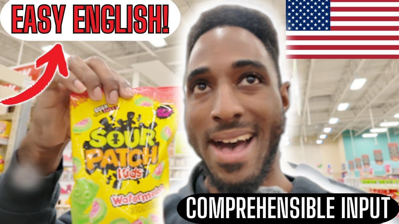 🍎 Buying Food in ENGLISH!! (American English) (BEGINNER ENGLISH)