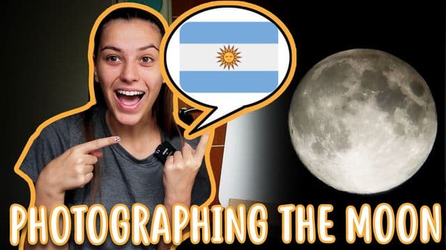 Filming the moon from an observatory