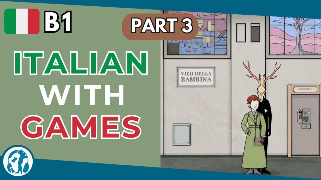 🎮 Ep. 3 | Learn Italian with games (B1) | Underground blossom