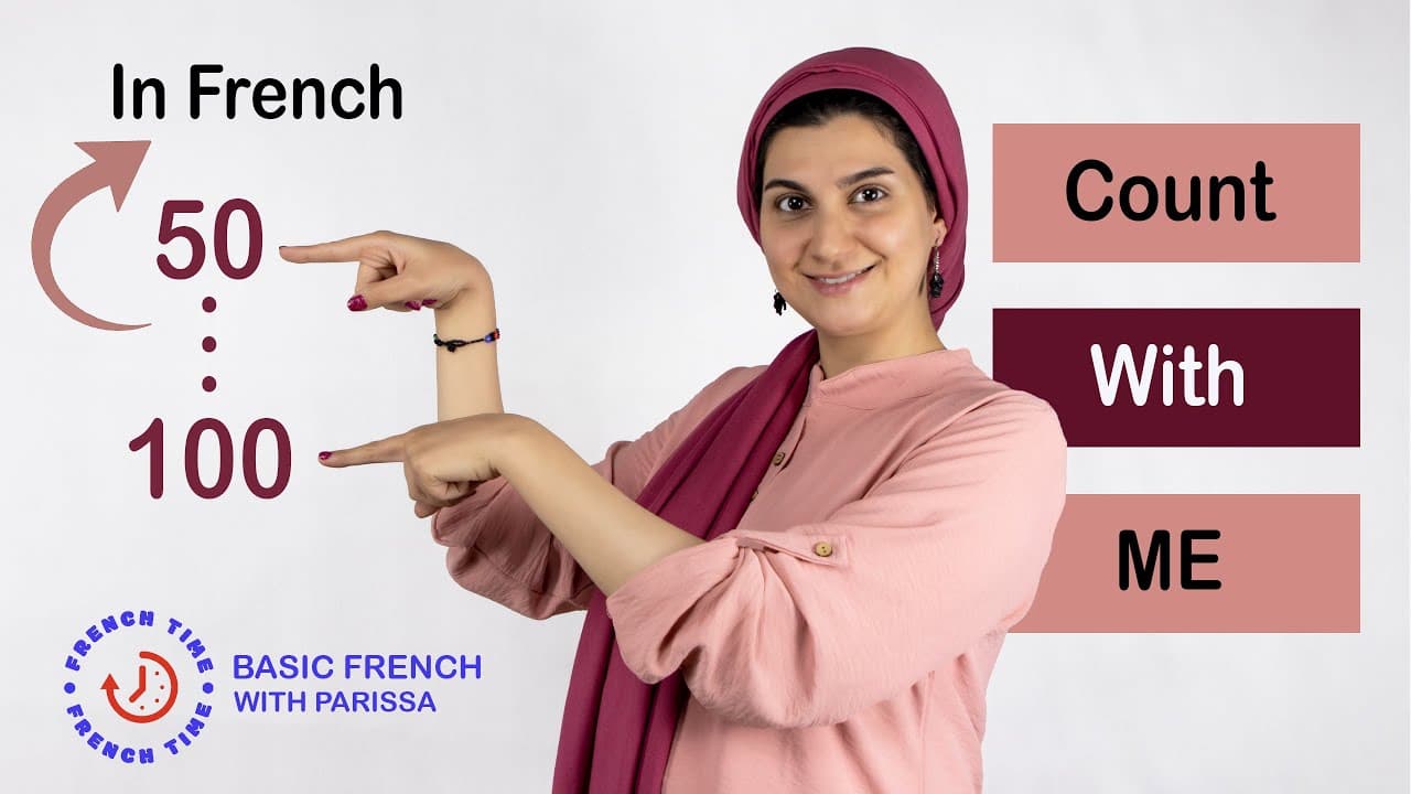 numbers 50 to100 in French (Basic French / Lesson 10)
