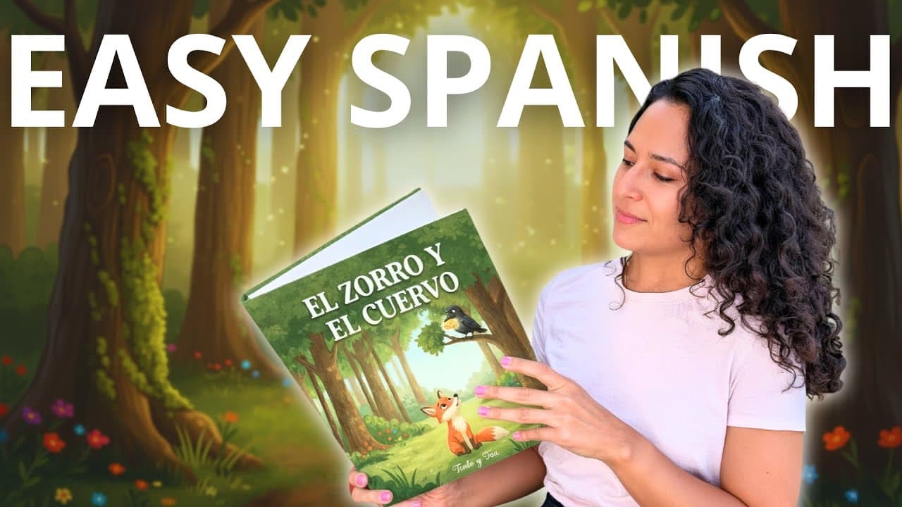 The Fox and the Crow | A Spanish Story for Beginners
