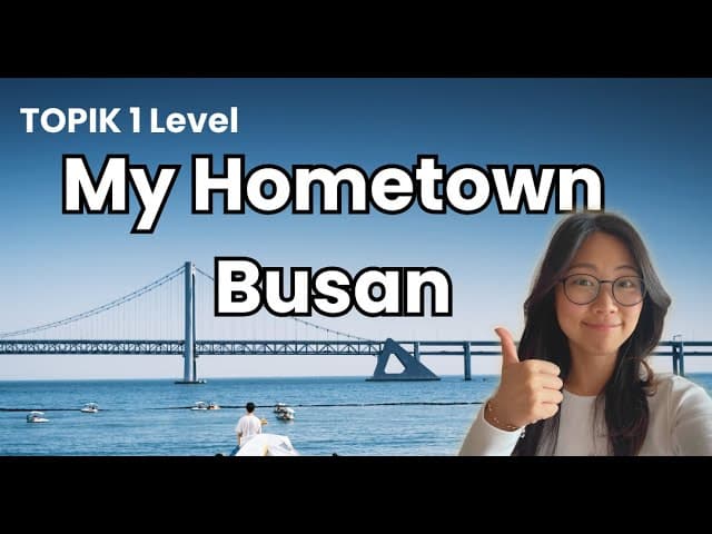 My Hometown Busan || My Easy Korean Podcast