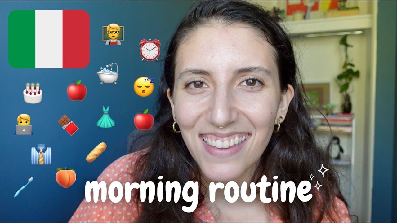 Comprehension for beginners - how to talk about your morning routine #learningtalian #easyitalian
