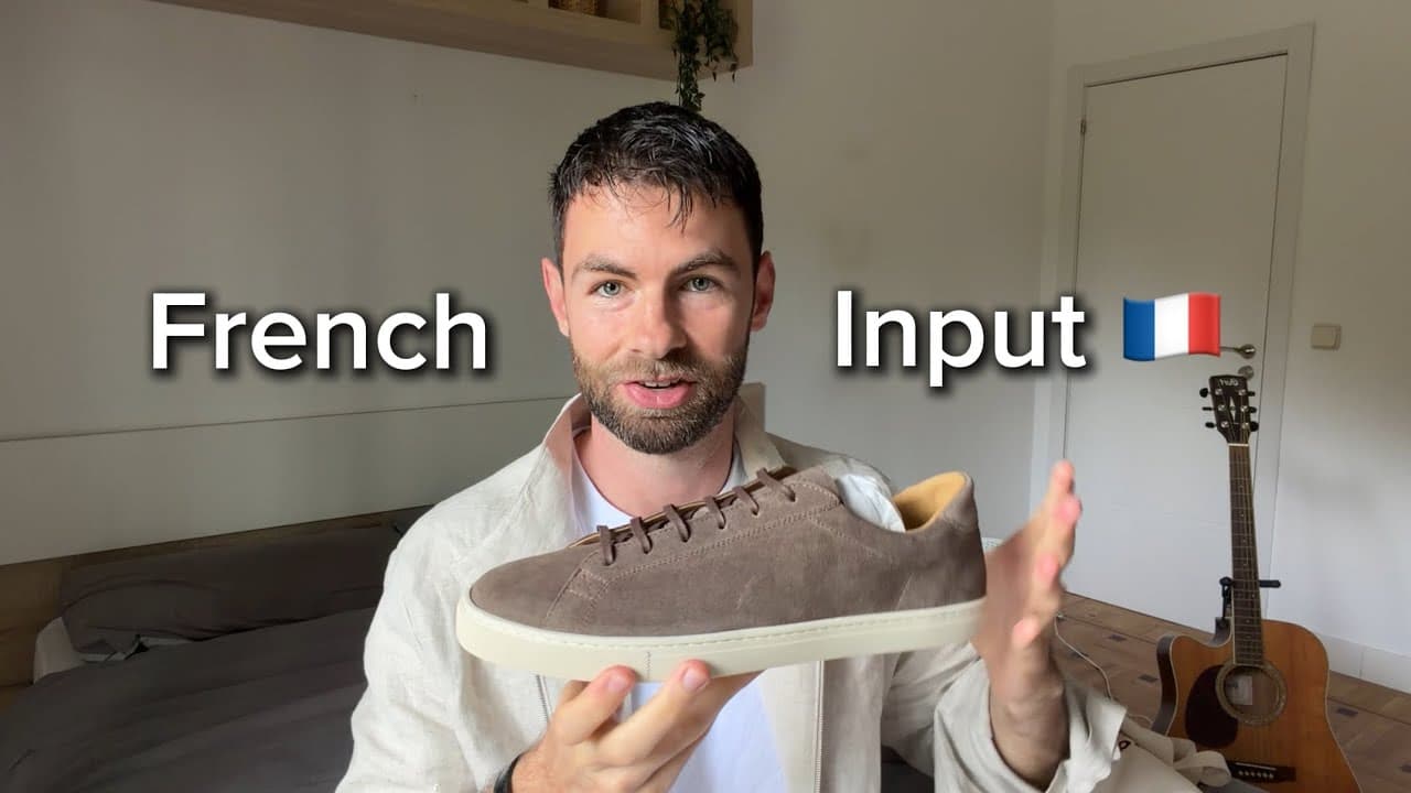 SLOW FRENCH #31 | My new minimalists sneakers (Comprehensible Input) 