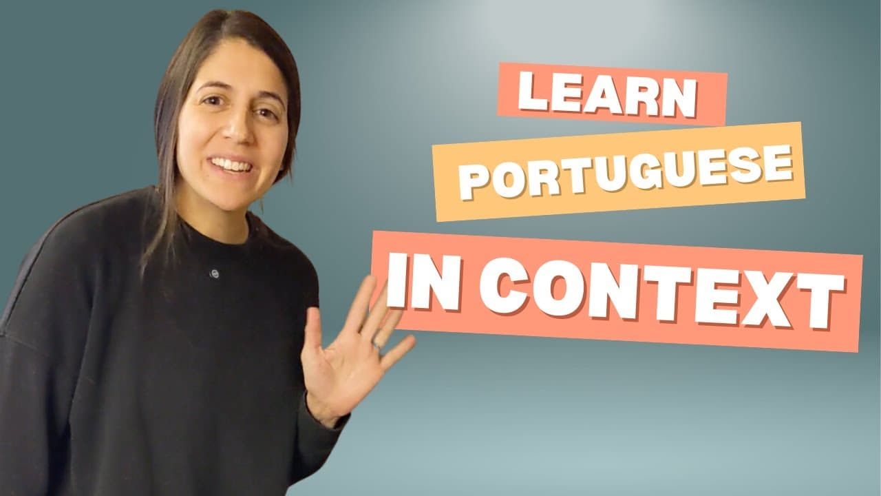 Learn Portuguese in Context! (WITH CAPTIONS)
