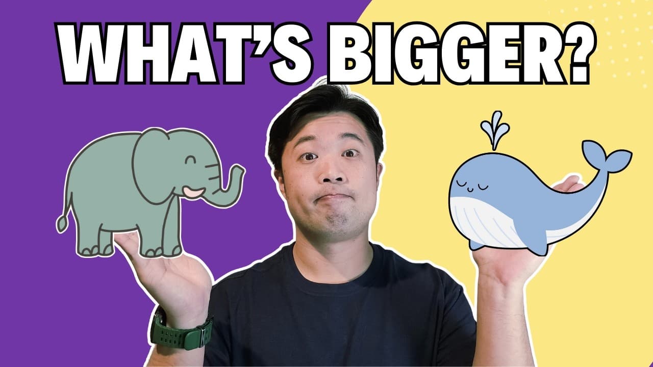 What's bigger? | Korean Comprehensible Input for Absolute Beginner