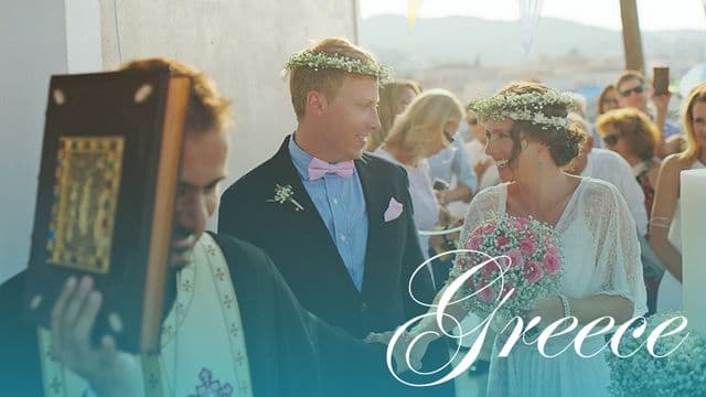 Greek Weddings: The Couple Breaks Dishes for Good Luck!
