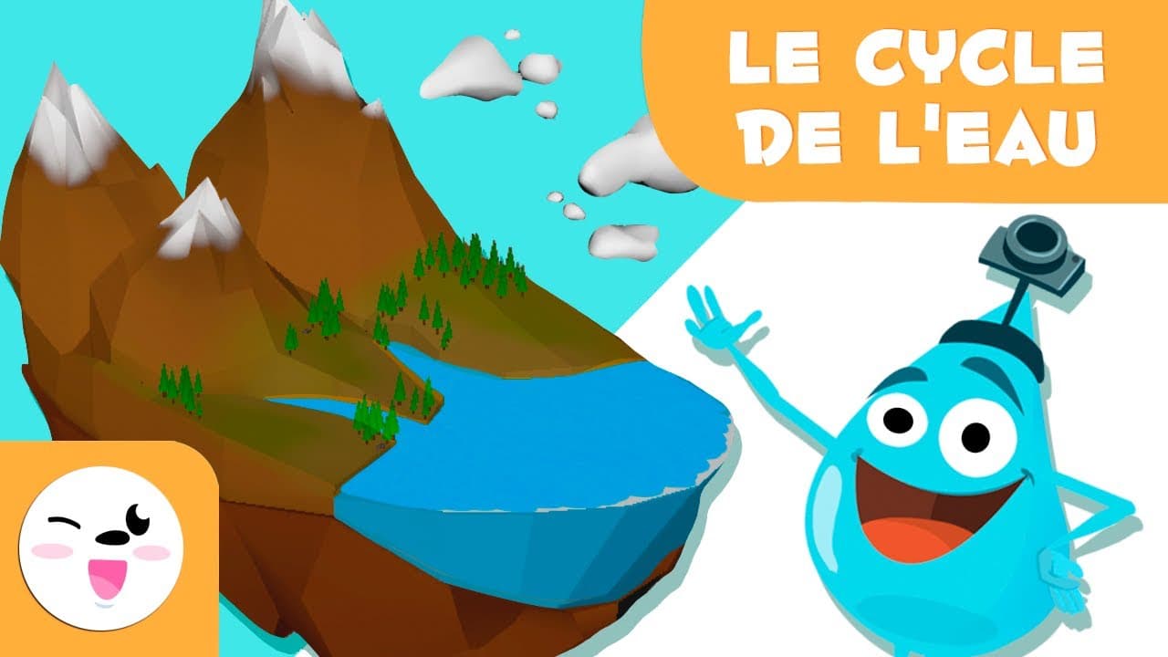 Le cycle de l'eau pour les enfants - Qu'est-ce que le cycle de l'eau ? - Pourquoi pleut-il ?