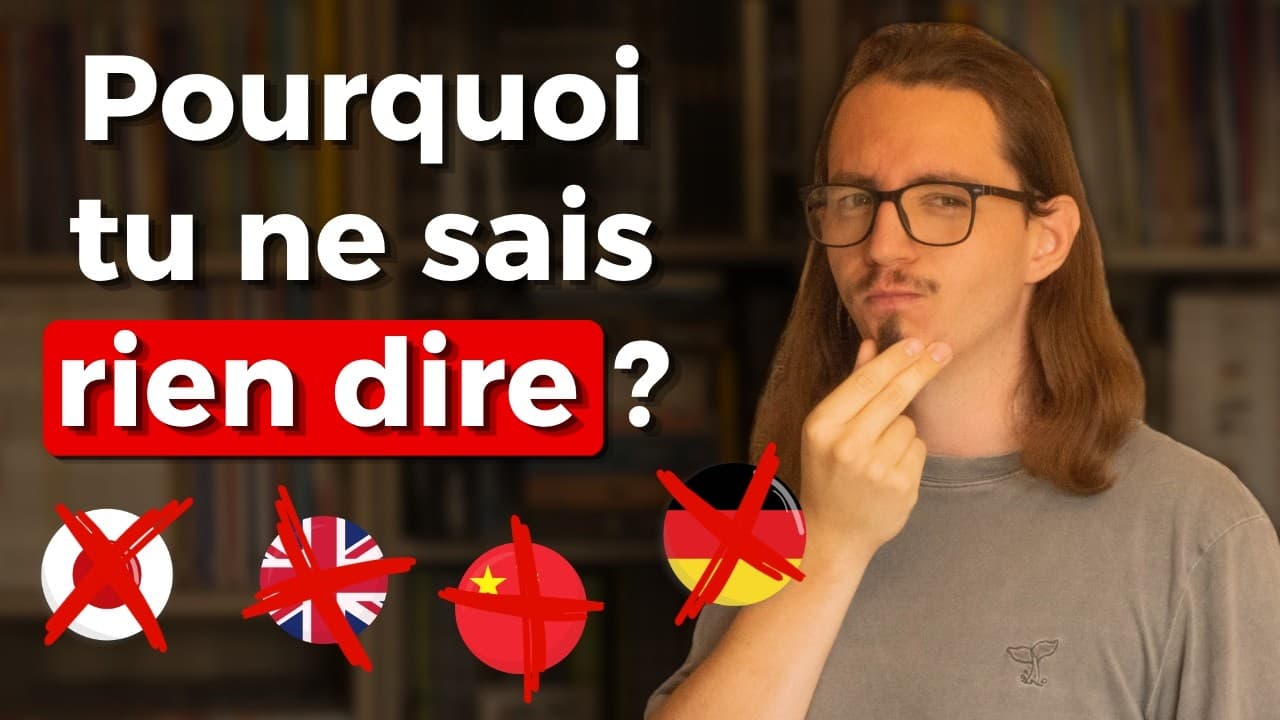 Si tu vis à l'étranger sans parler la langue, tu perds ton temps