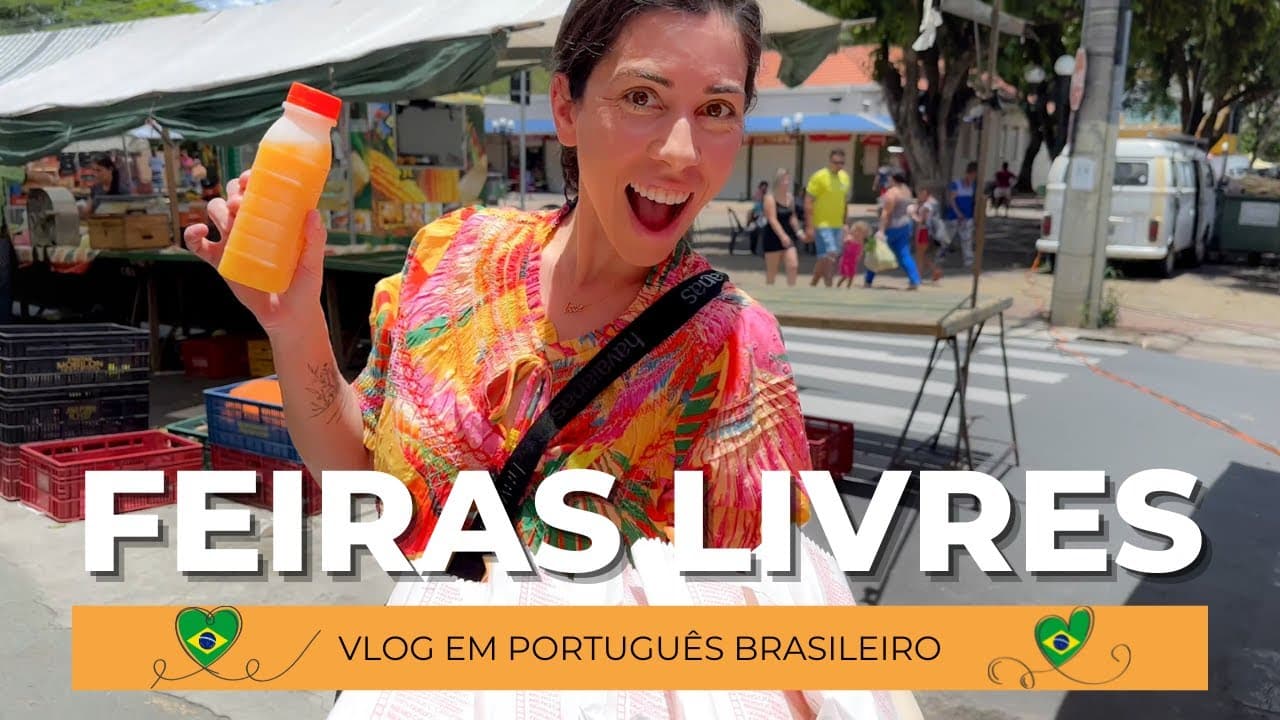 BRAZILIAN STREET MARKET | Vlog in Portuguese