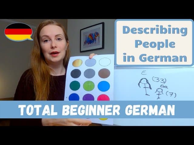 Describing People In German│Total Beginner German