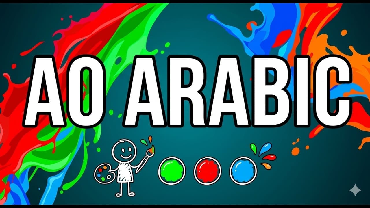 Green, Red, Blue 🎨 Super Beginner Arabic (Comprehensible Input)